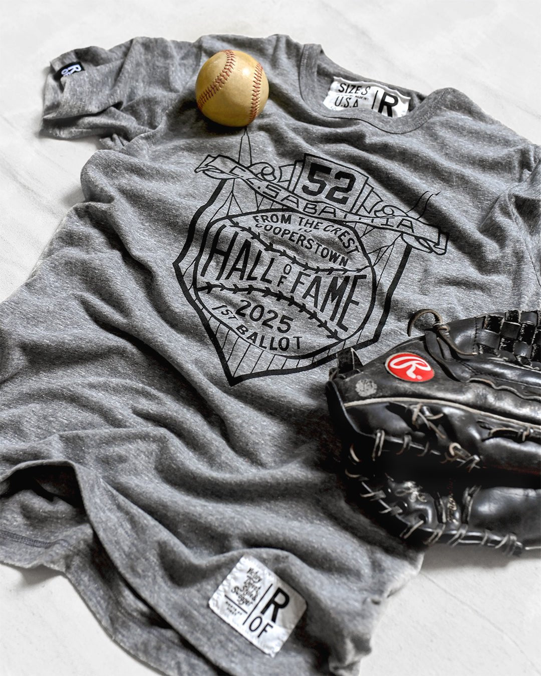 CC Sabathia First Ballot HOF Grey Tee - Roots of Fight Canada