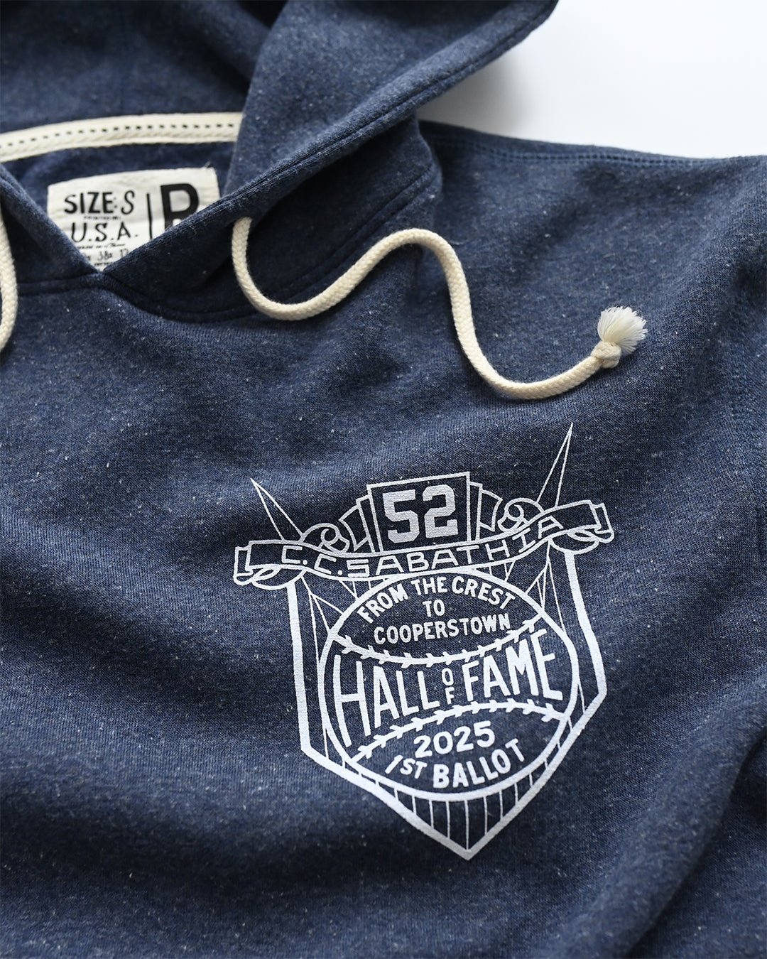 CC Sabathia HOF Career Navy PO Hoody - Roots of Fight Canada