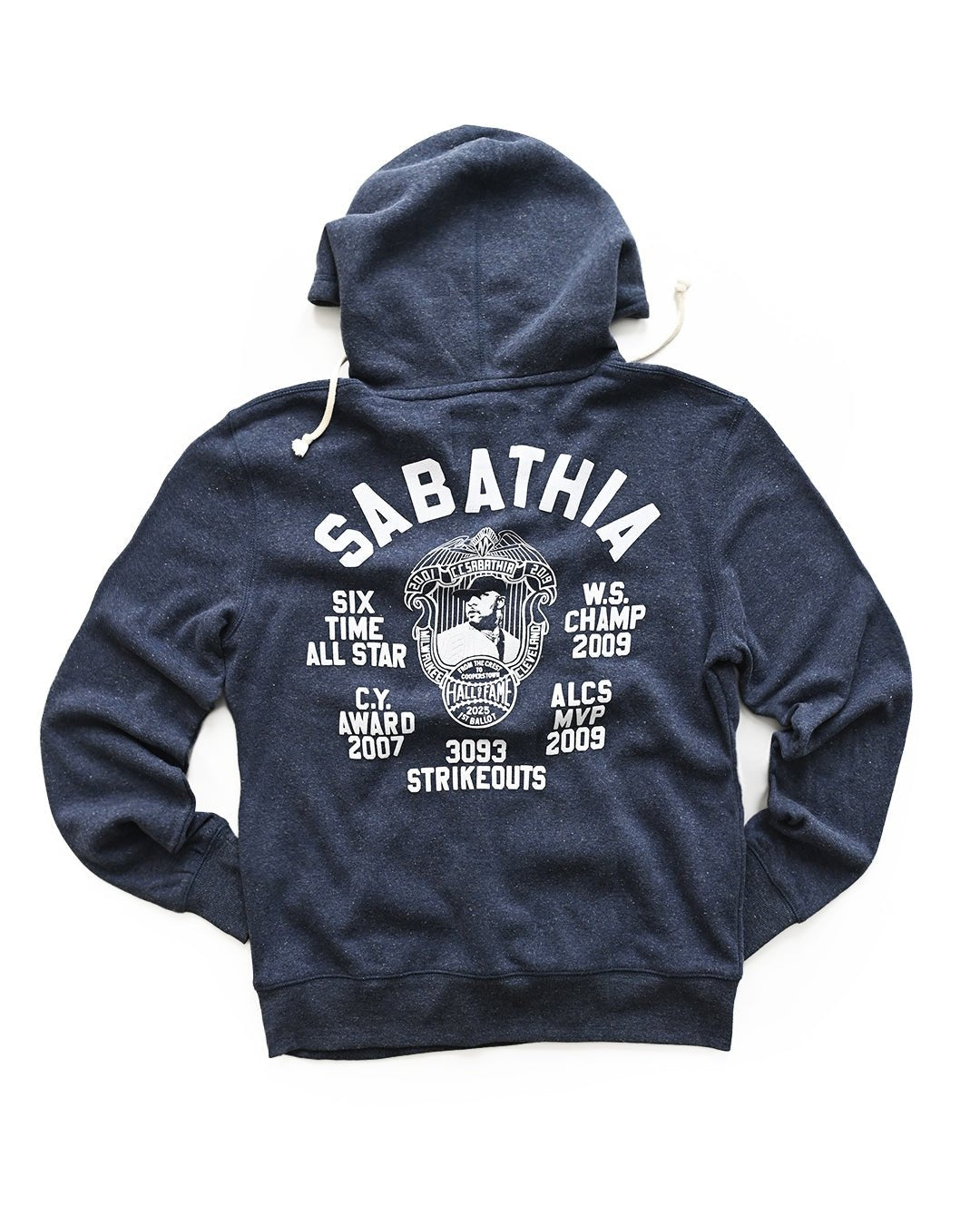 CC Sabathia HOF Career Navy PO Hoody - Roots of Fight Canada
