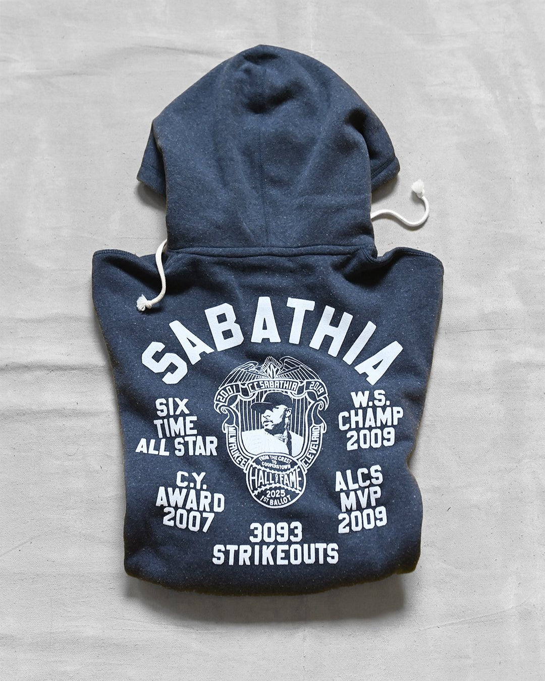 CC Sabathia HOF Career Navy PO Hoody - Roots of Fight Canada