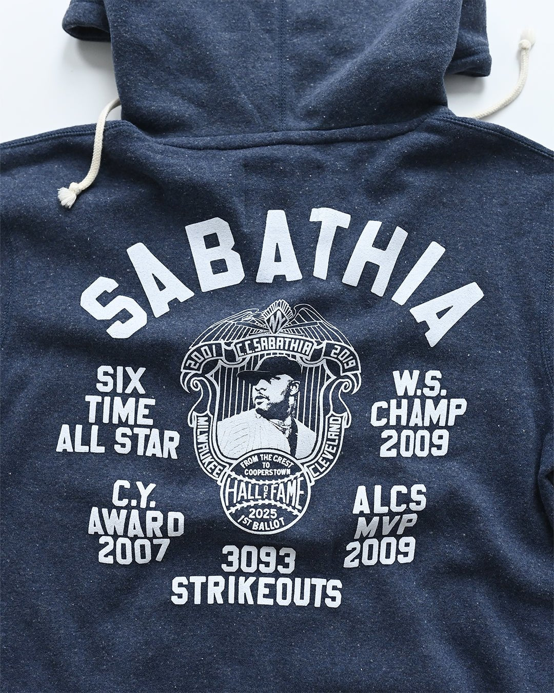 CC Sabathia HOF Career Navy PO Hoody - Roots of Fight Canada