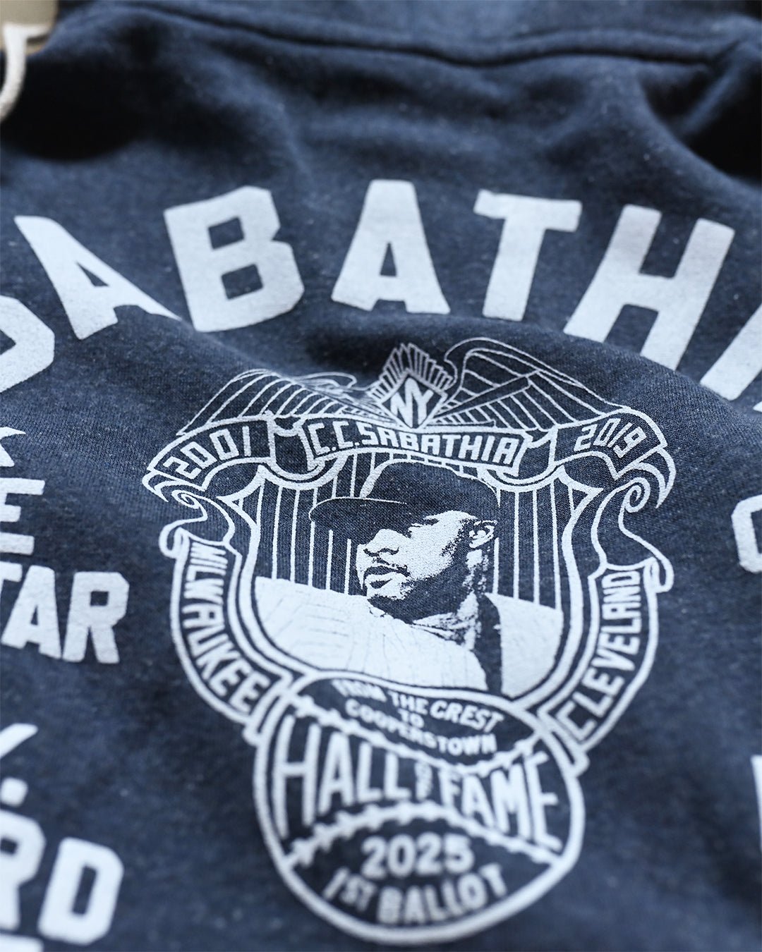 CC Sabathia HOF Career Navy PO Hoody - Roots of Fight Canada