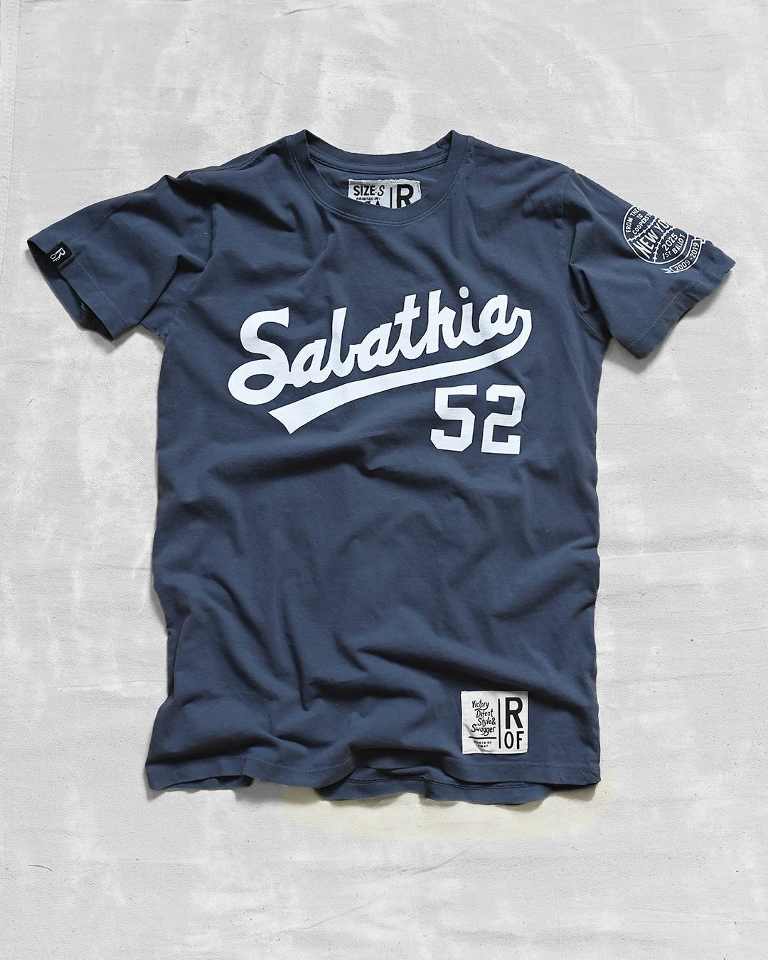 CC Sabathia New York Legend Navy Tee - Roots of Fight Canada
