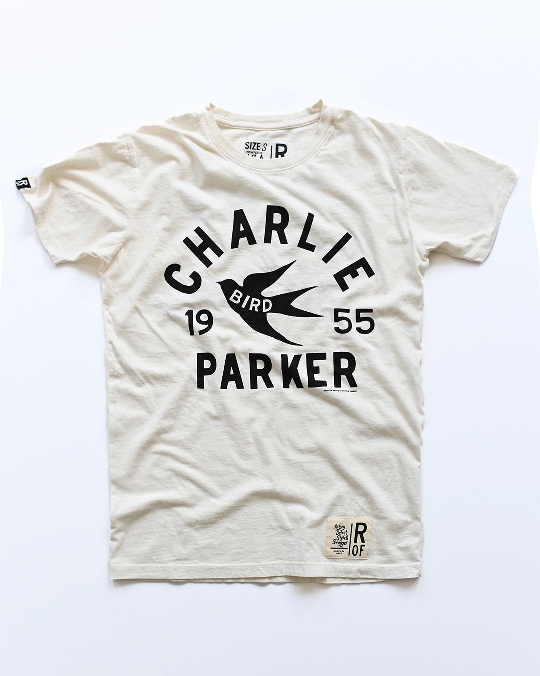 Charlie Bird Parker &#39;55 White Tee - Roots of Fight Canada