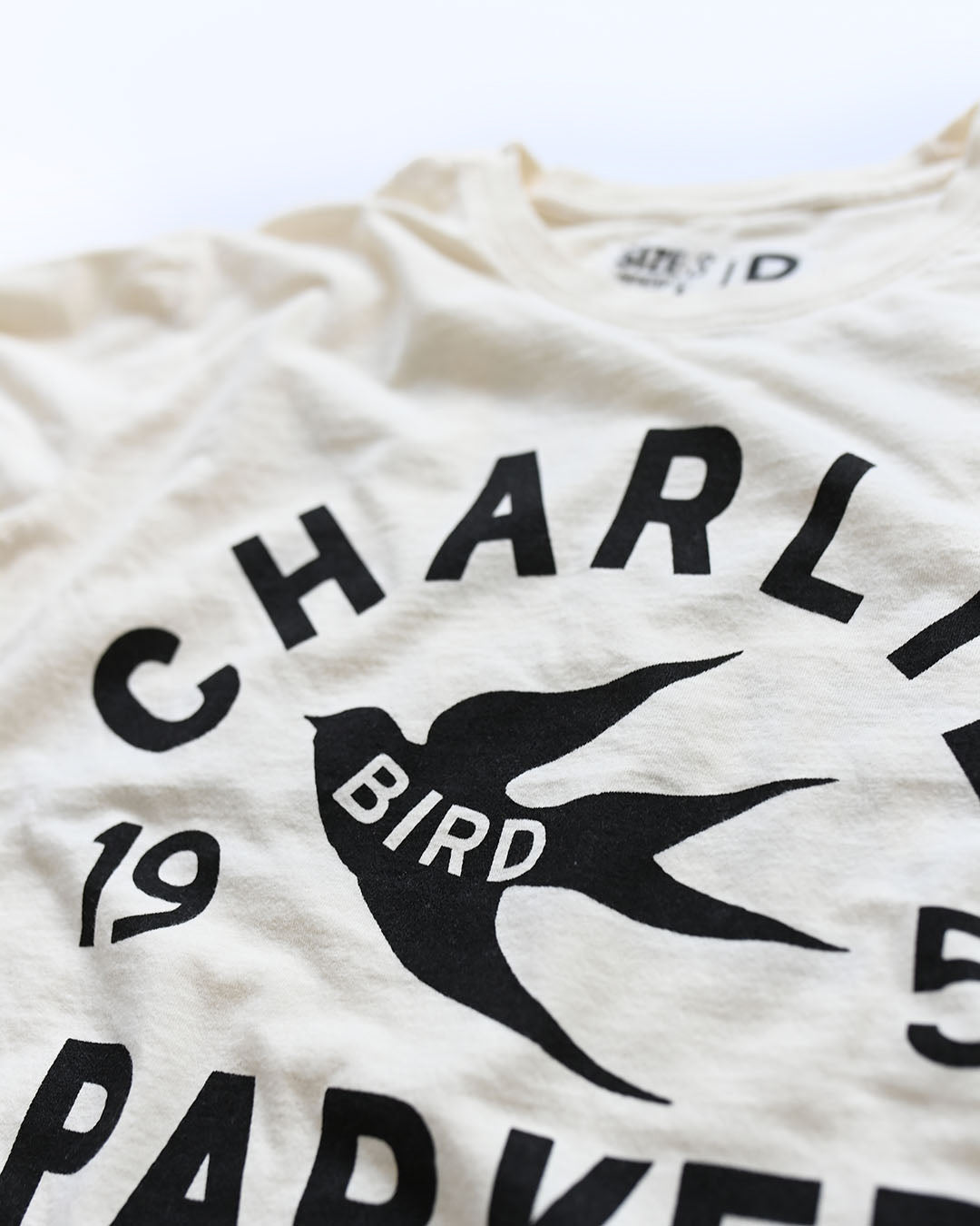Charlie Bird Parker &#39;55 White Tee - Roots of Fight Canada