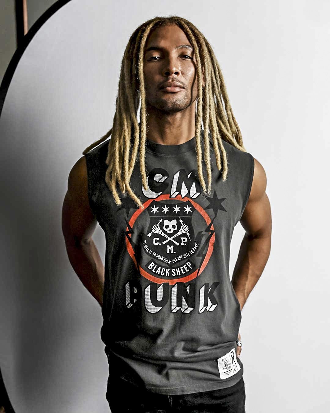 CM Punk &#39;Best in the World&#39; Black Muscle Tee - Roots of Fight Canada