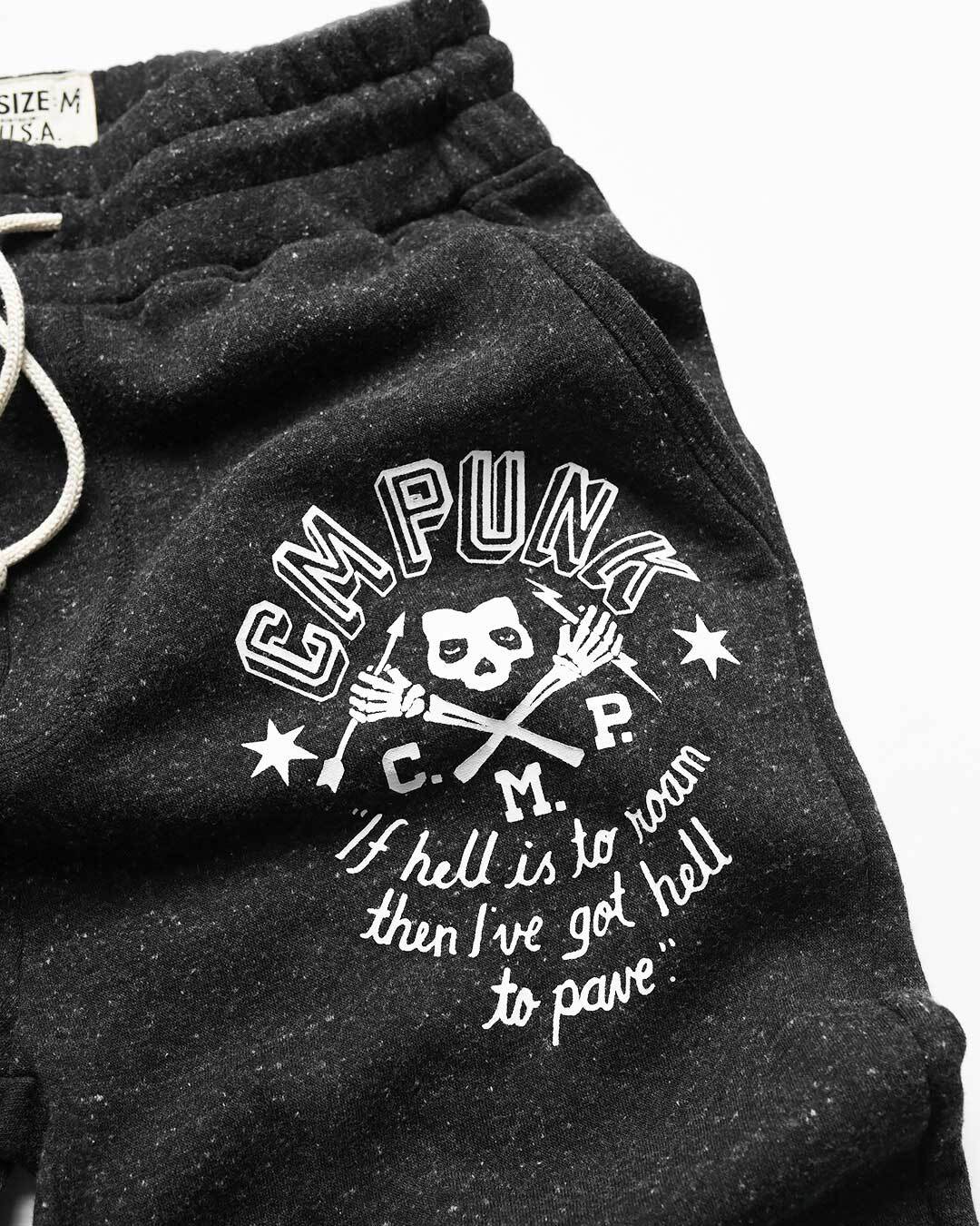 CM Punk Black Sweatpants - Roots of Fight Canada