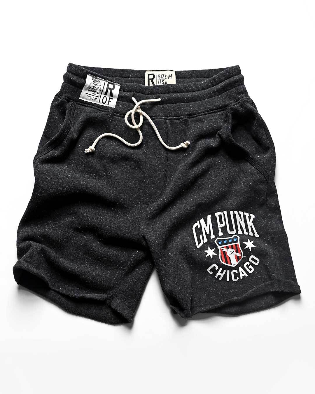 CM Punk Chicago Black Shorts - Roots of Fight Canada