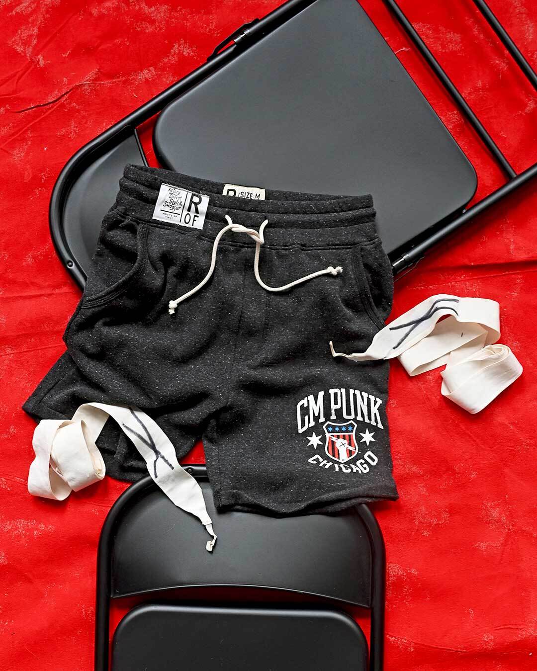CM Punk Chicago Black Shorts - Roots of Fight Canada