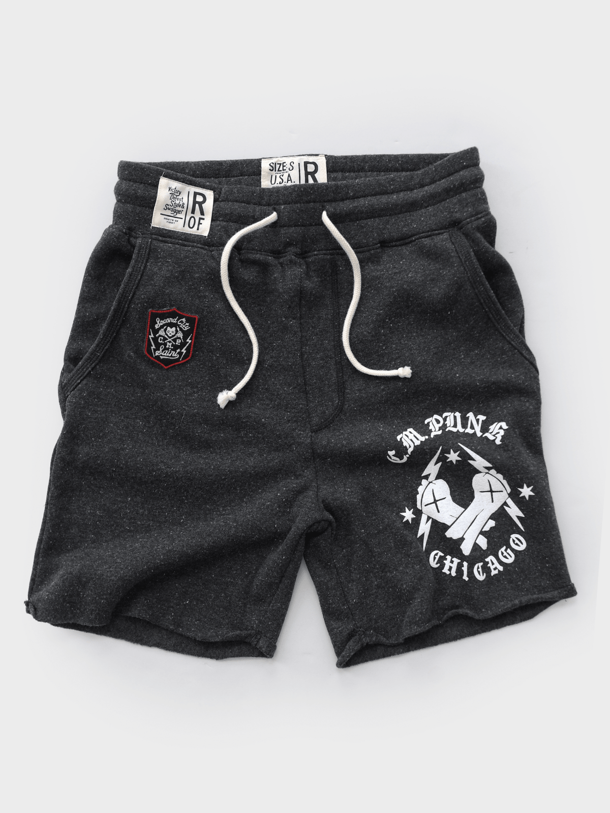 CM Punk Chicago Icon Black Shorts - Roots of Fight Canada