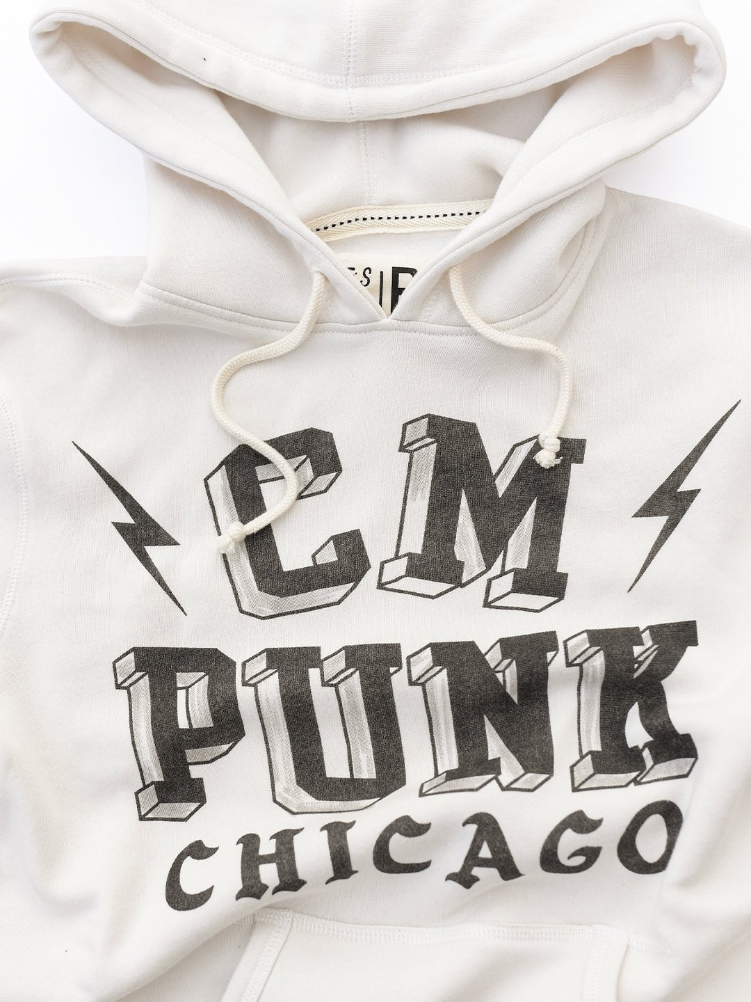 CM Punk Chicago White PO Hoody - Roots of Fight Canada