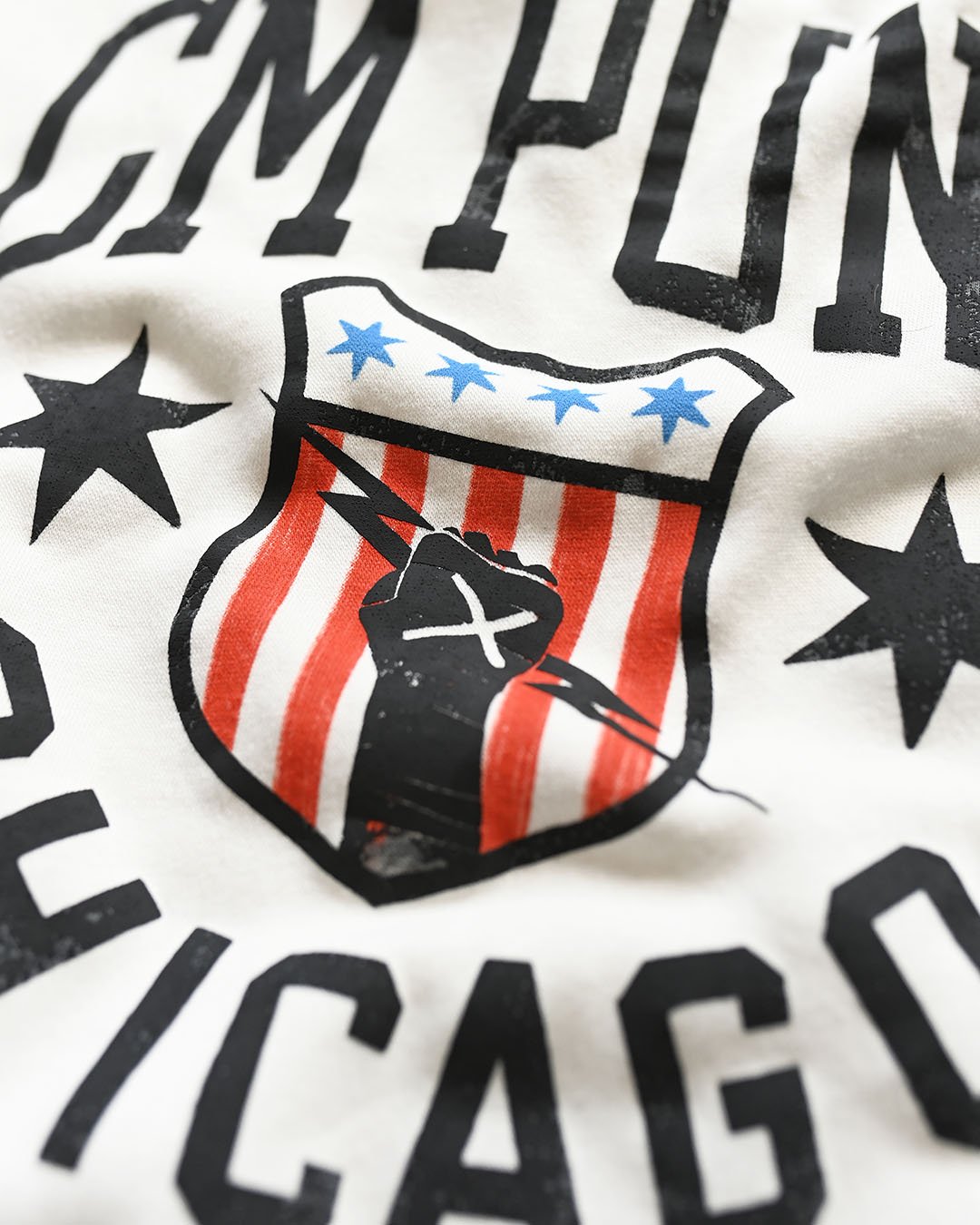CM Punk Chicago White Sweatshirt - Roots of Fight Canada