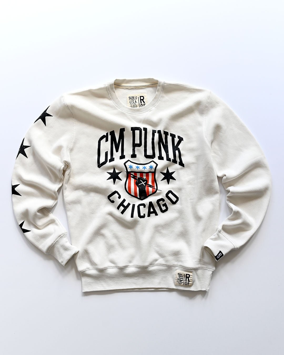 CM Punk Chicago White Sweatshirt - Roots of Fight Canada