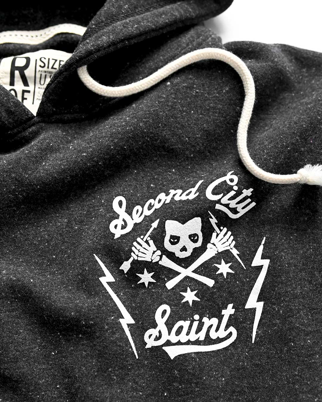 CM Punk 'Second City Saint' Black PO Hoody - Roots of Fight Canada