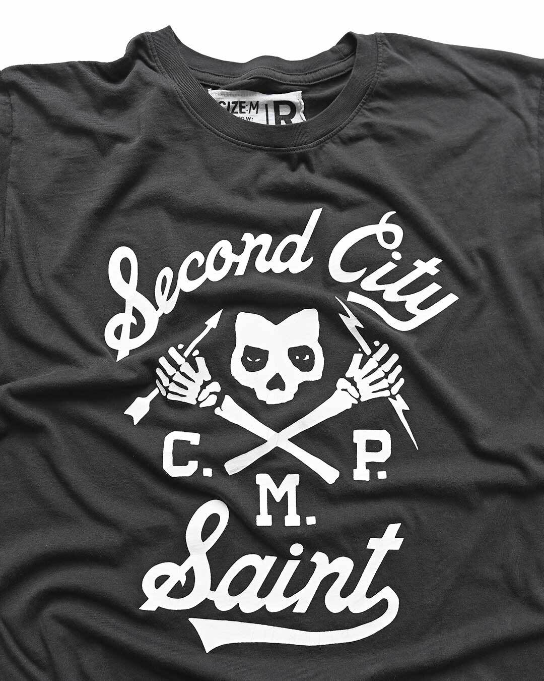 CM Punk &#39;Second City Saint&#39; Black Tee - Roots of Fight Canada