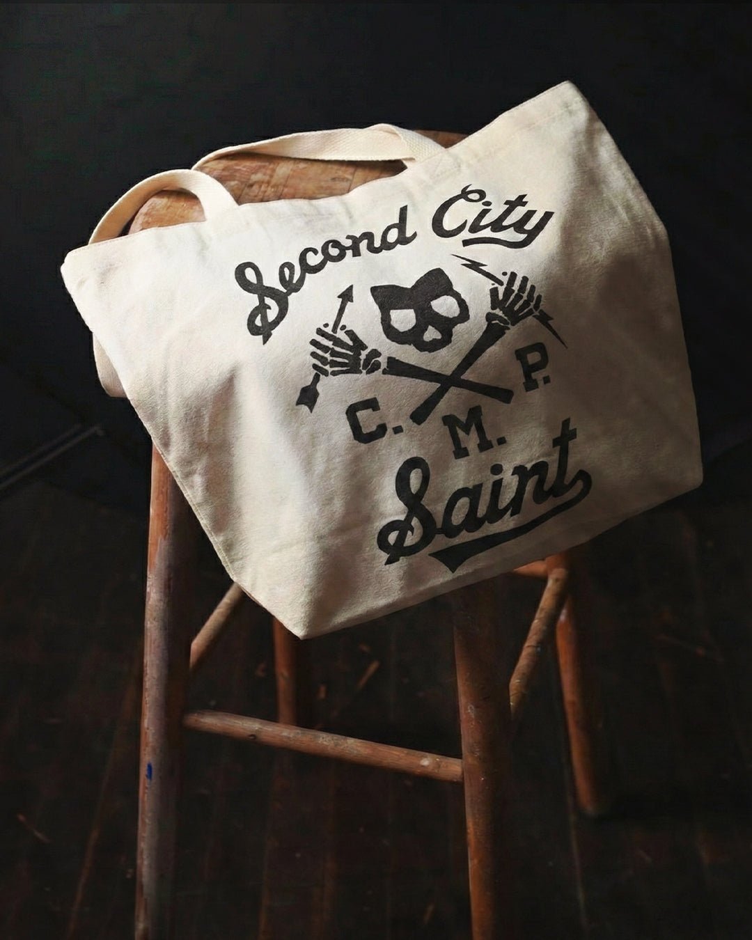 CM Punk Second City Saint Ivory Tote Bag - Roots of Fight Canada