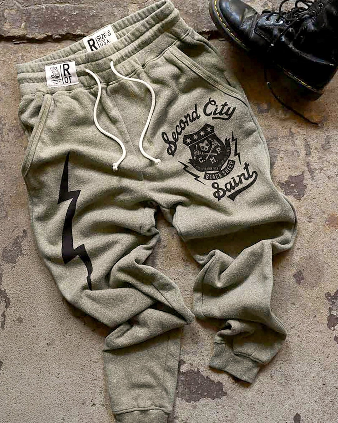 CM Punk Second City Saint Olive Sweatpants - Roots of Fight Canada