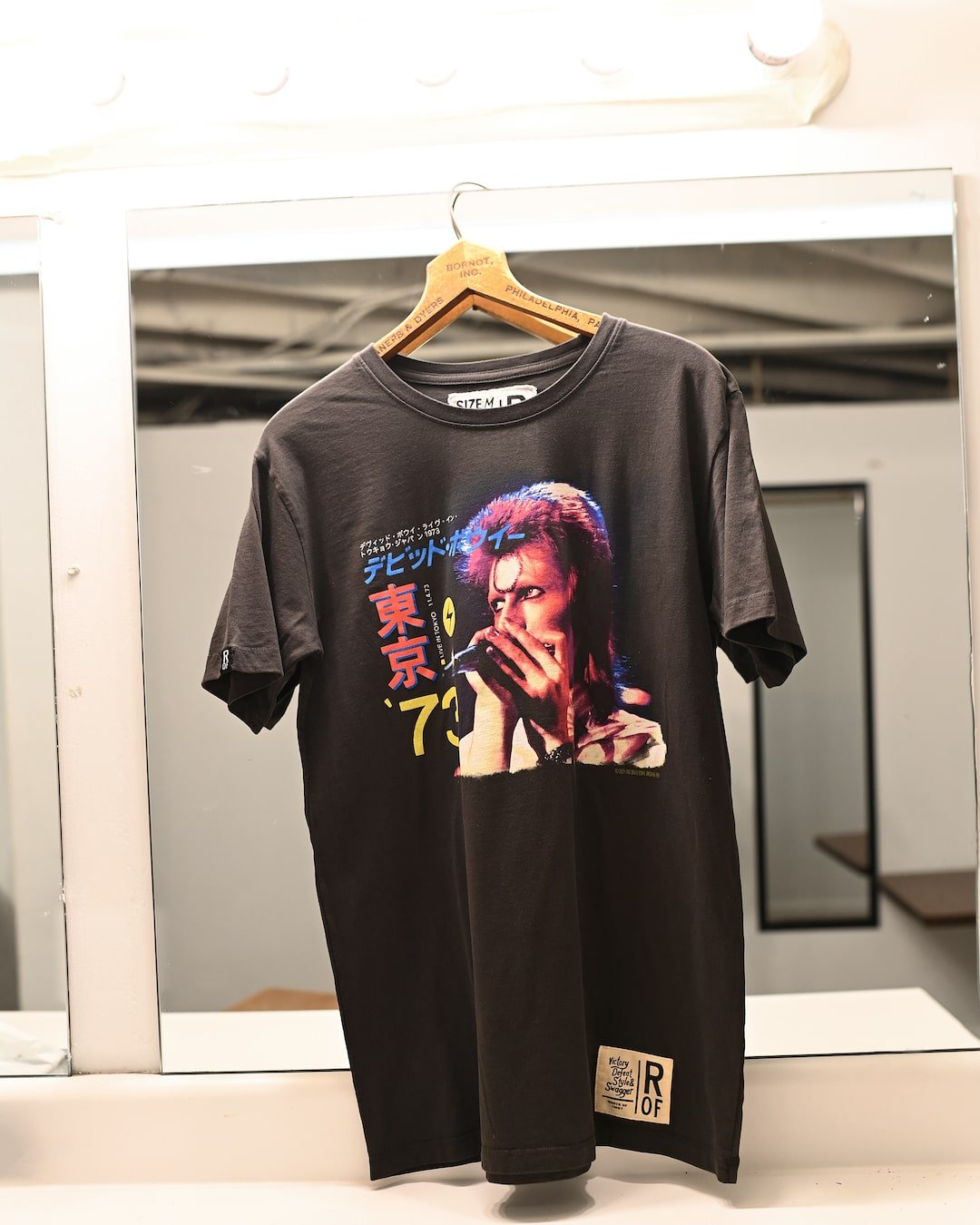 David Bowie 1973 Ziggy Stardust Black Tee - Roots of Fight Canada