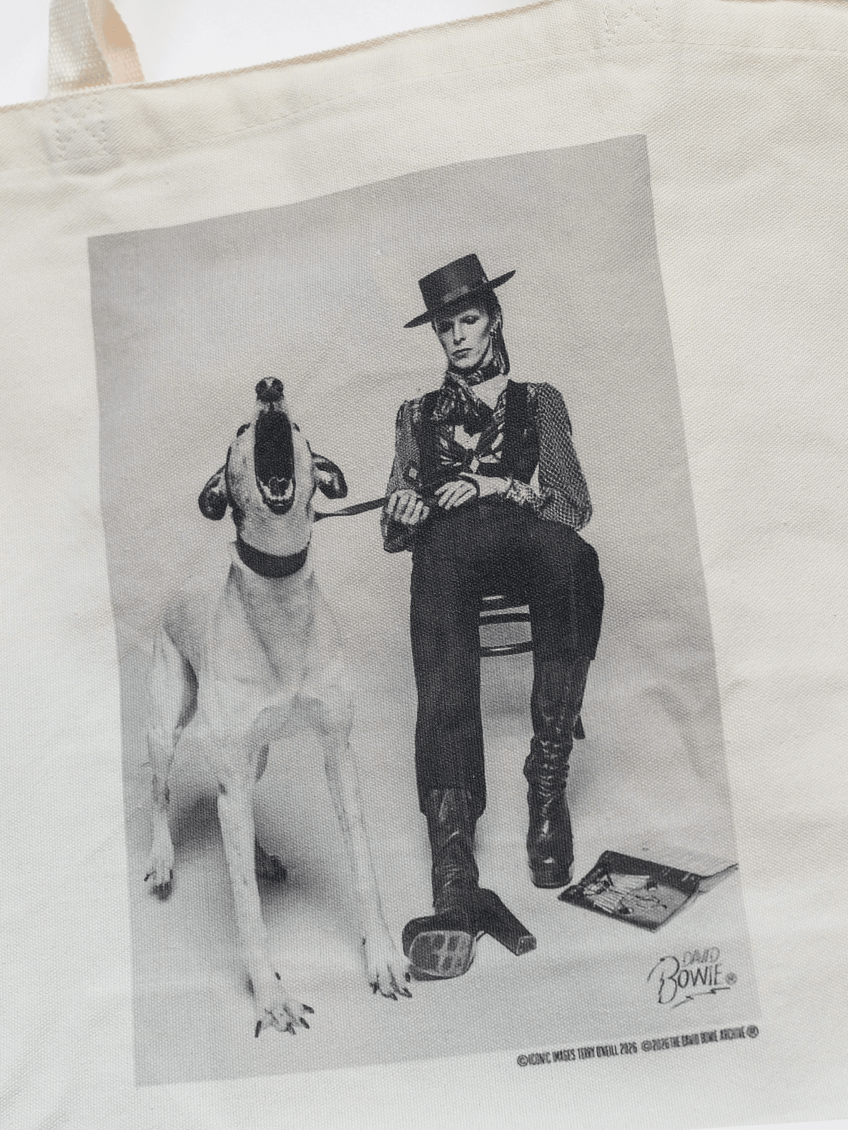 David Bowie Diamond Dogs Photo Ivory Tote Bag - Roots of Fight Canada