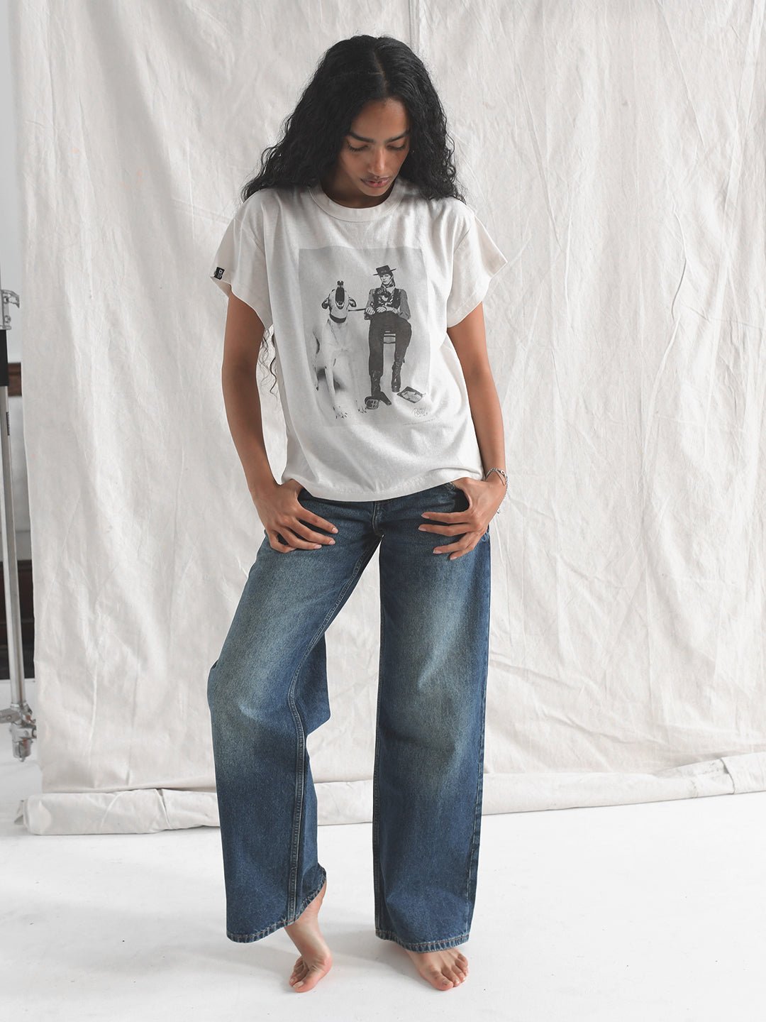 David Bowie Diamond Dogs Photo White Women's Tee - Roots of Fight Canada