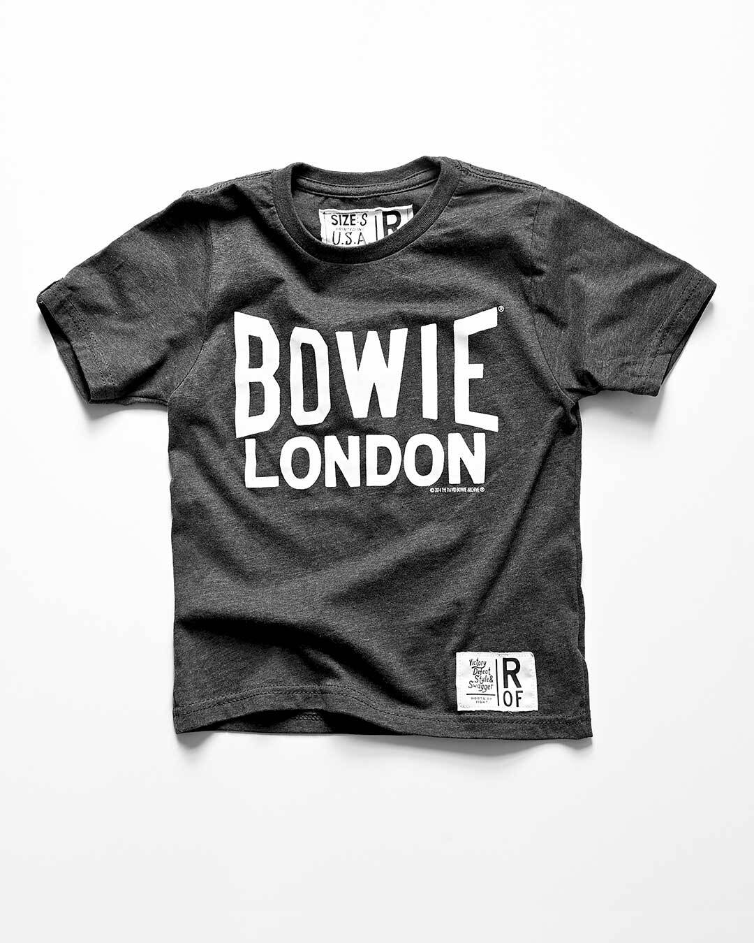 David Bowie London Black Kid&#39;s Tee - Roots of Fight Canada