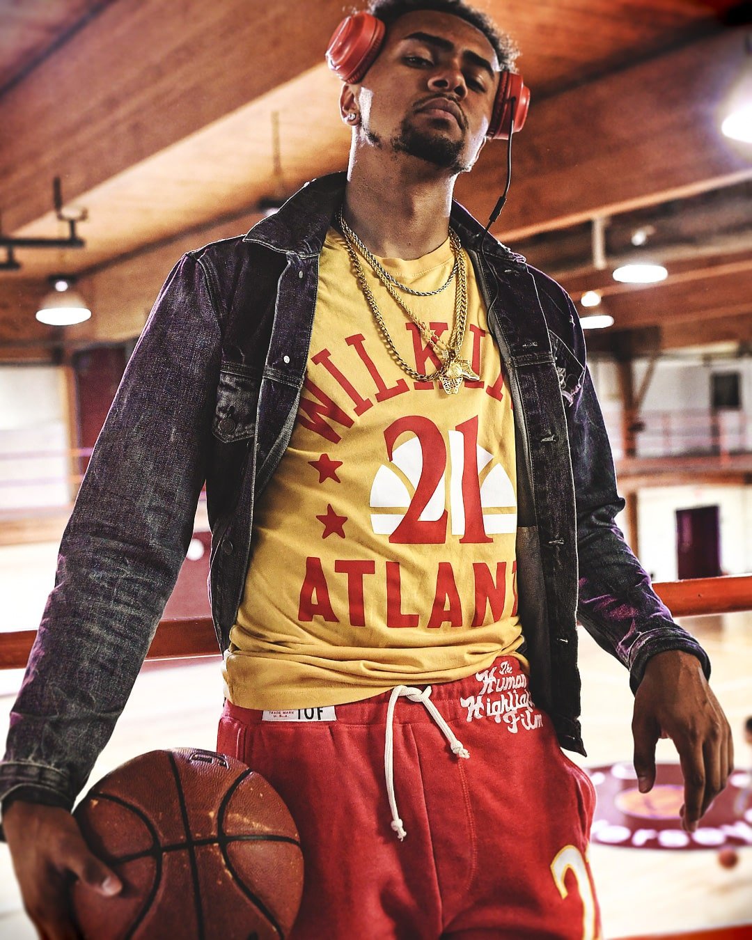 Dominique Wilkins Atlanta Yellow #21 Tee