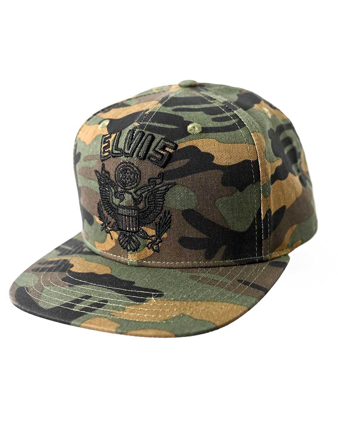 Elvis Army Camouflage Snapback Hat - Roots of Fight Canada