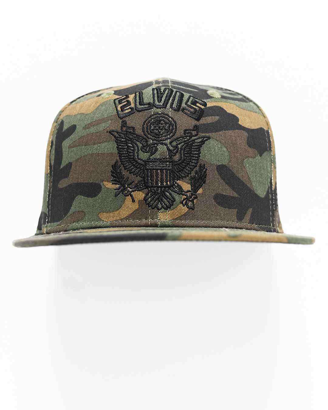 Elvis Army Camouflage Snapback Hat - Roots of Fight Canada