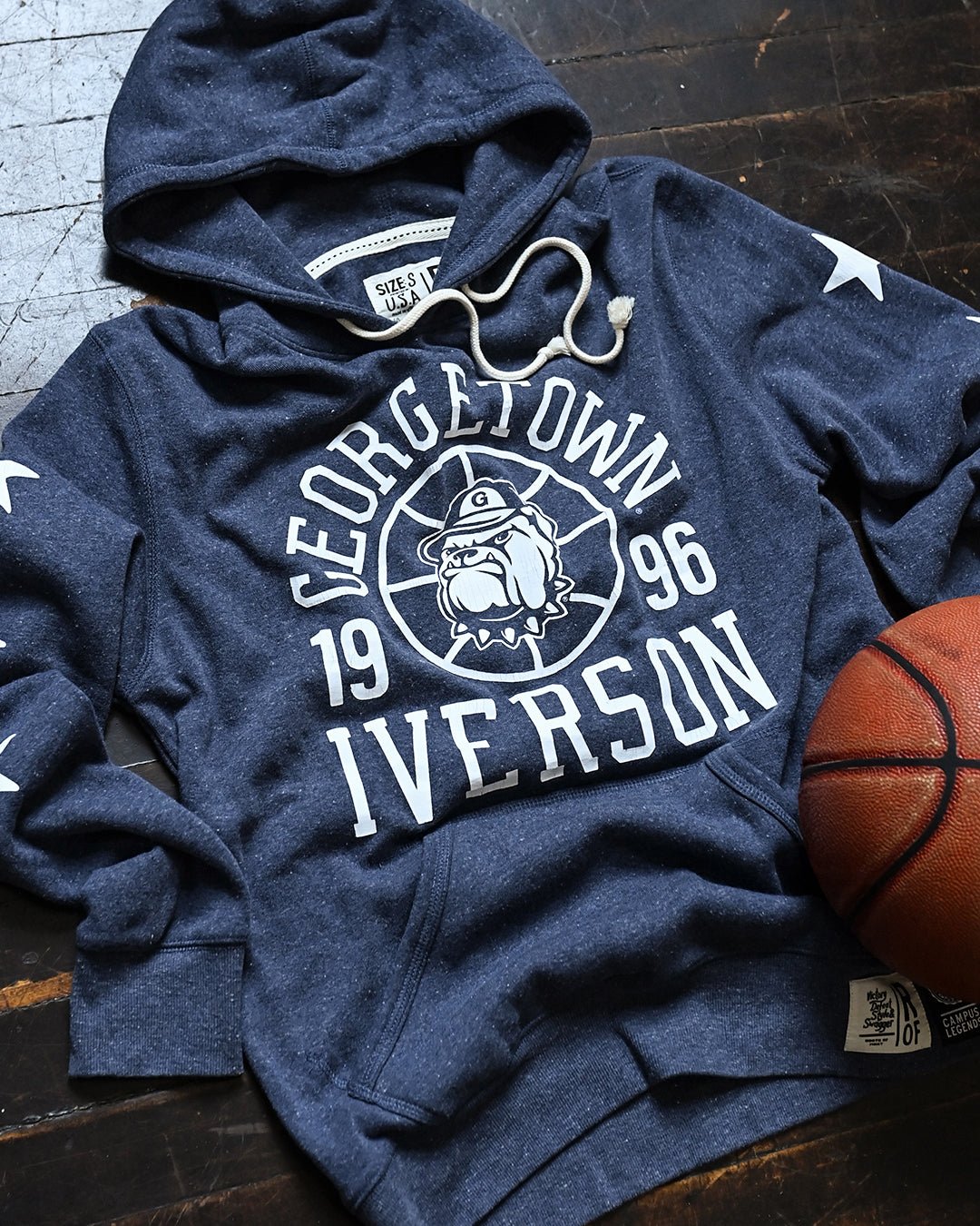 GU - Allen Iverson Basketball '96 Navy PO Hoody - Roots of Fight Canada
