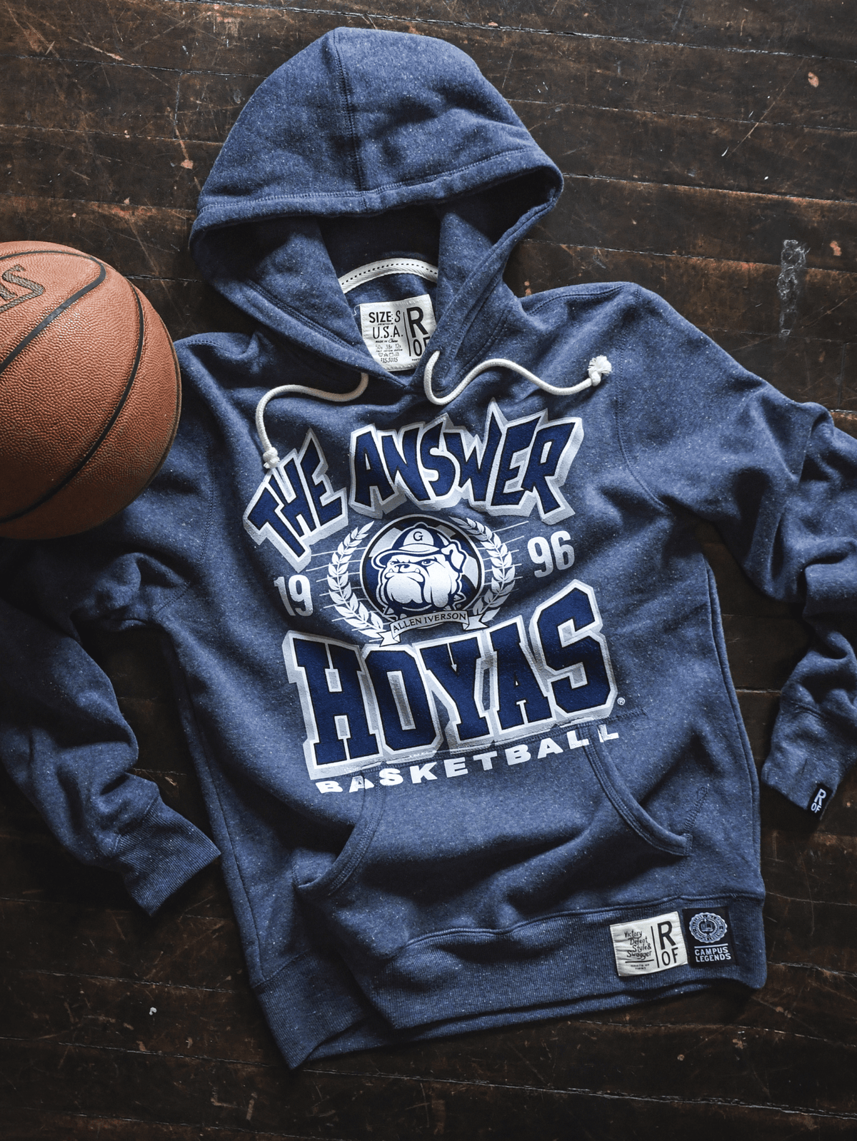 GU - Allen Iverson The Answer '96 Navy PO Hoody - Roots of Fight Canada
