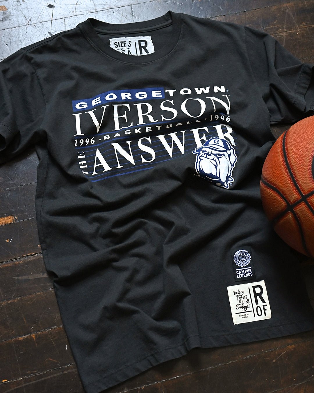 GU - Iverson 1996 Black Tee - Roots of Fight Canada