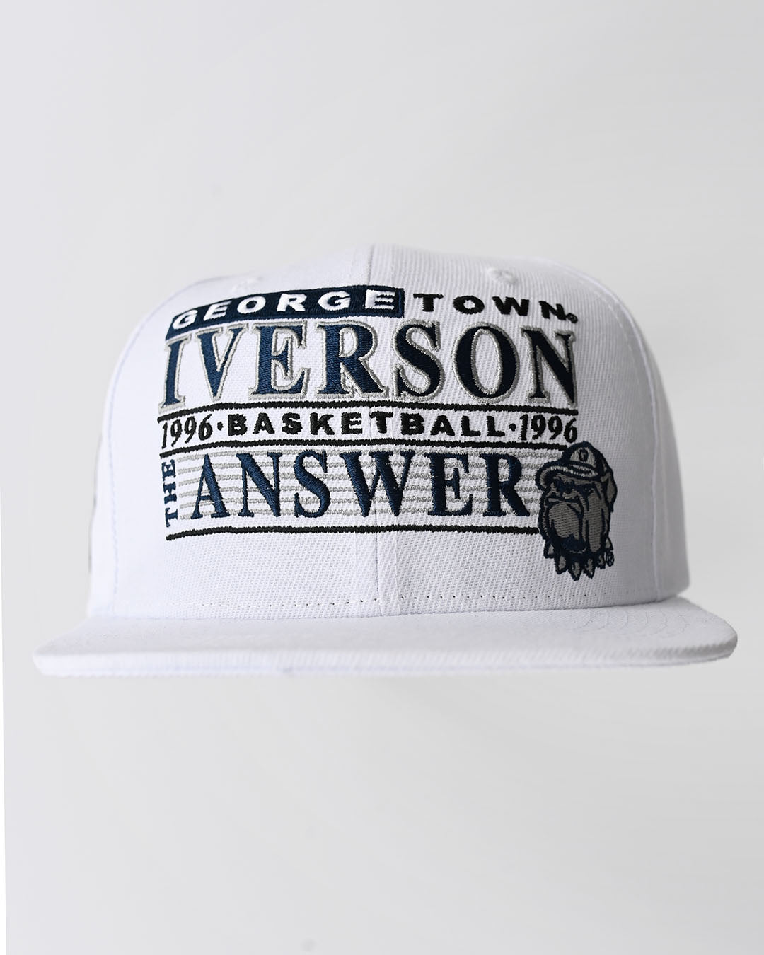 GU - Iverson 1996 White Snapback Hat - Roots of Fight Canada