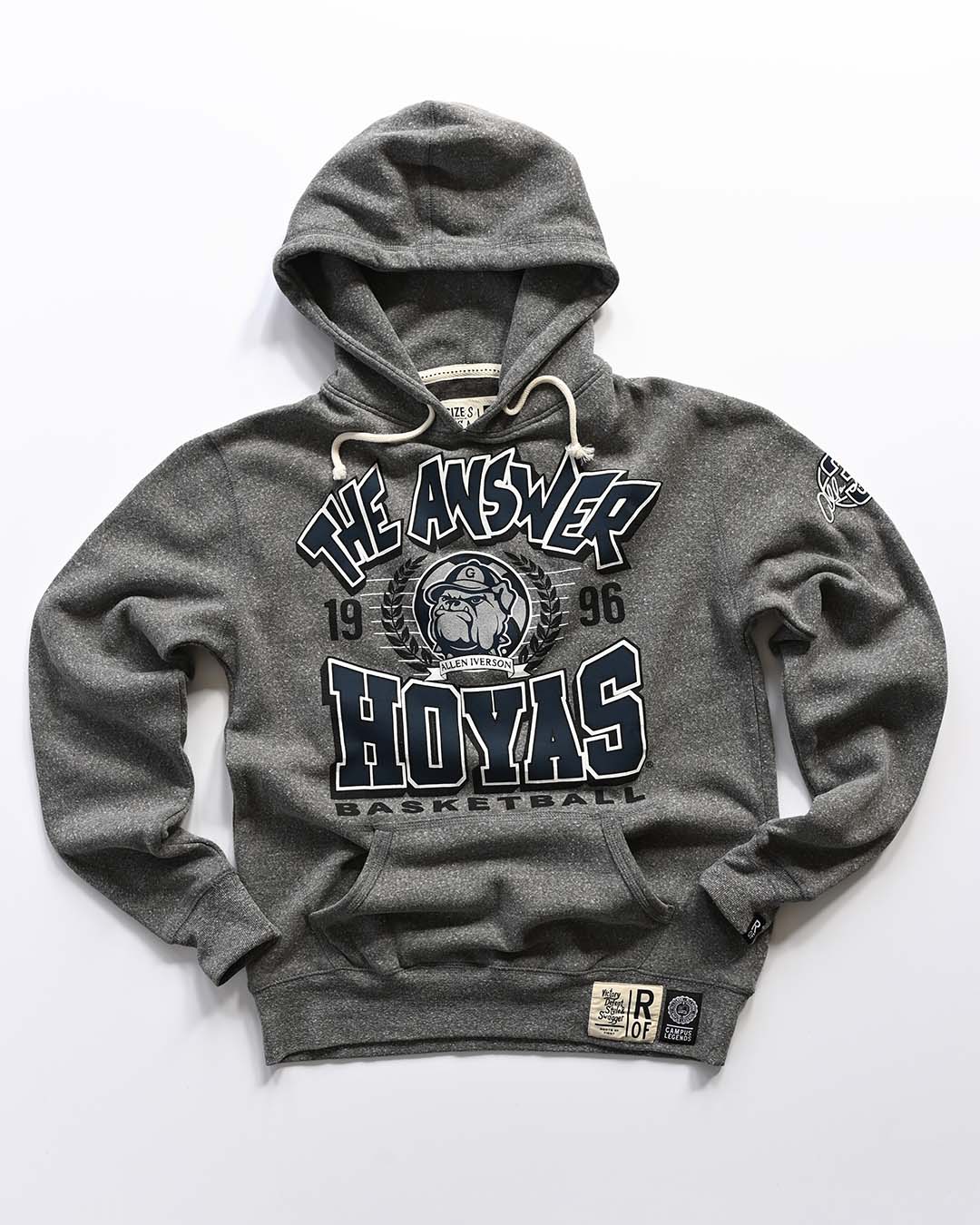 GU - Iverson Hoyas Grey PO Hoody - Roots of Fight Canada