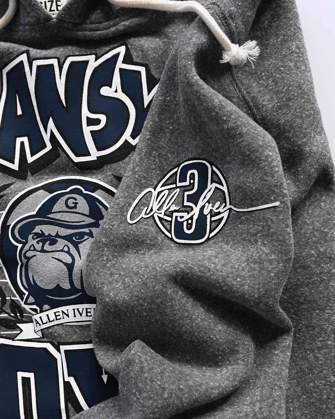 GU - Iverson Hoyas Grey PO Hoody - Roots of Fight Canada