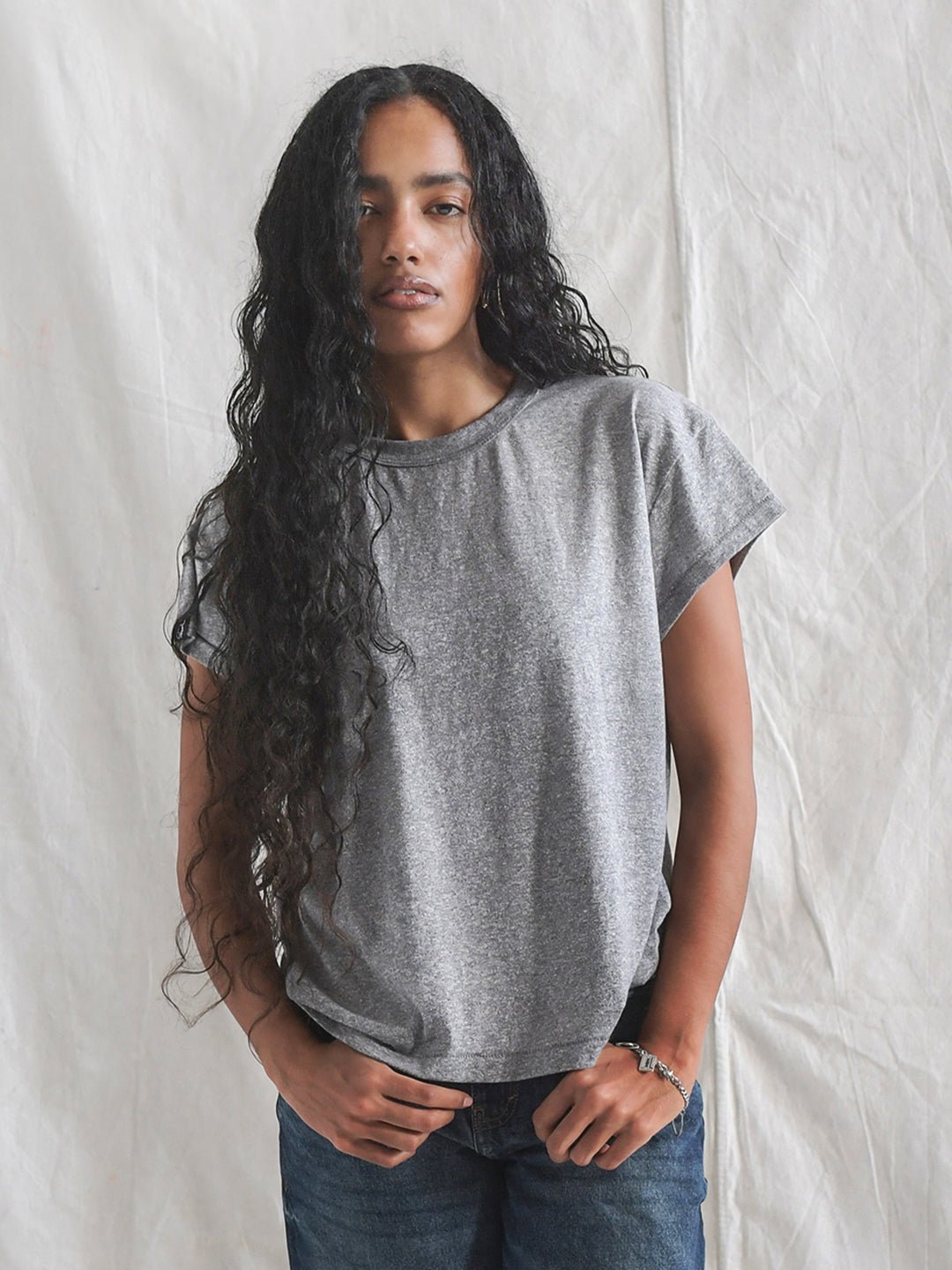 Heather Grey Women's Triblend Tee - Roots of Fight Canada