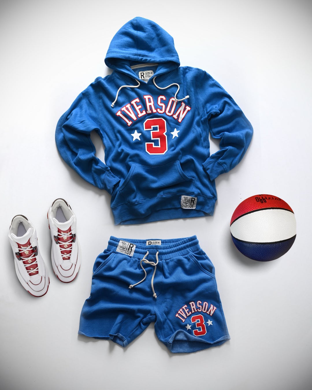 Iverson #3 Blue Pullover Hoody - Roots of Fight Canada