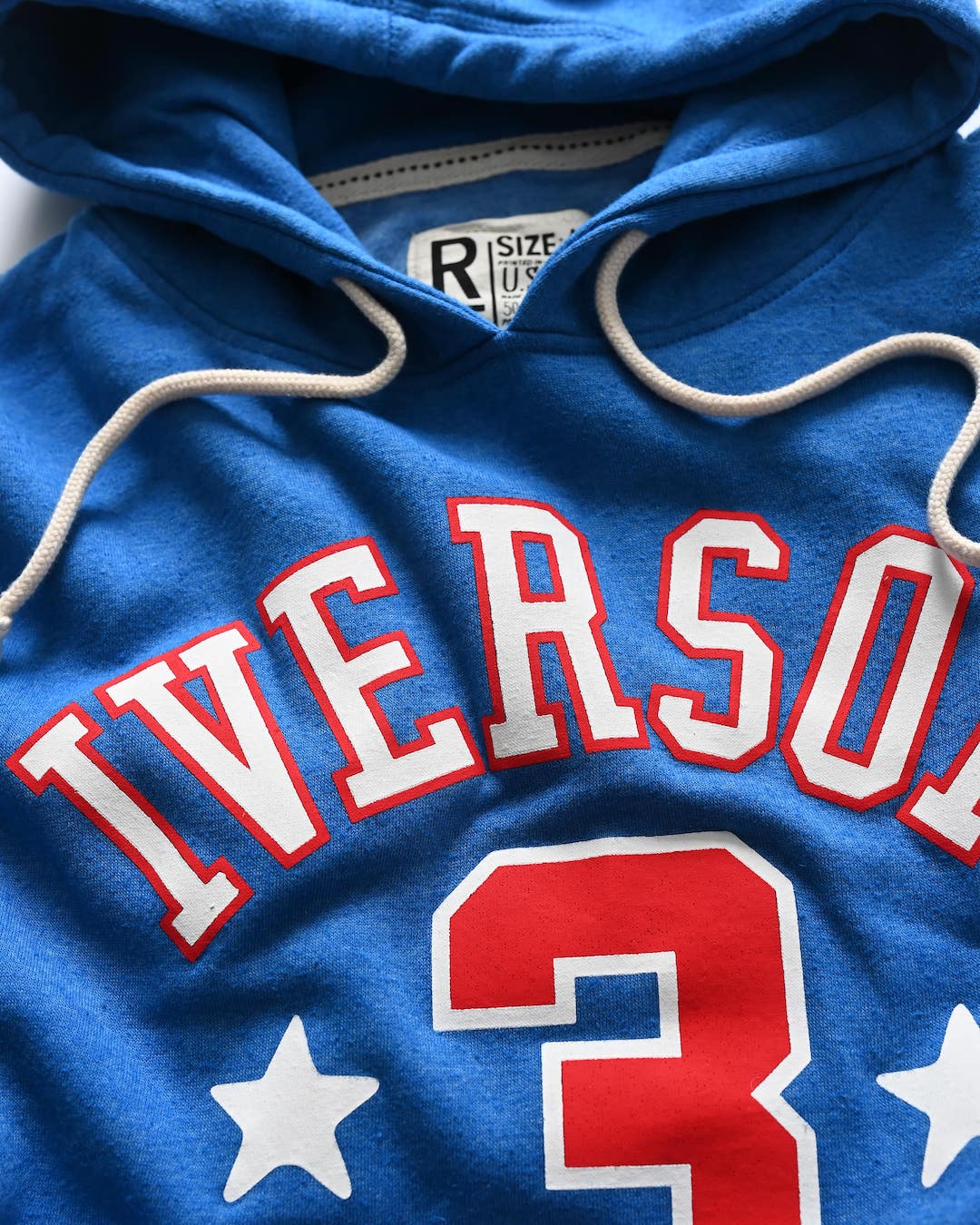 Iverson #3 Blue Pullover Hoody - Roots of Fight Canada