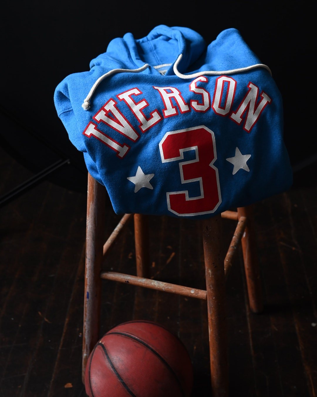 Iverson #3 Blue Pullover Hoody - Roots of Fight Canada