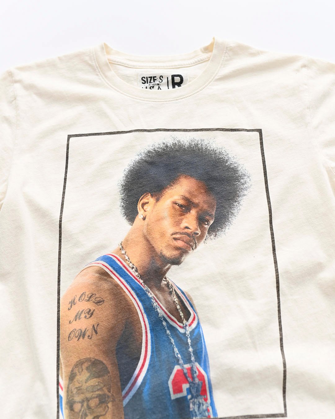 Iverson #3 Photo White Tee - Roots of Fight Canada