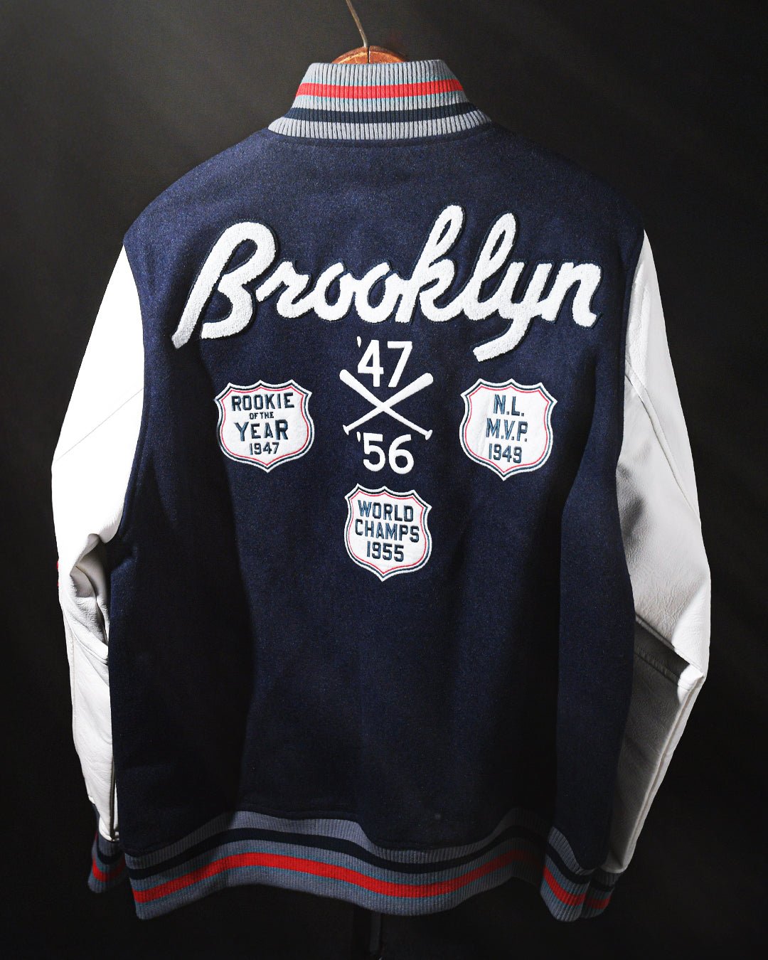 J. Robinson Brooklyn Blue Varsity Jacket - Roots of Fight Canada