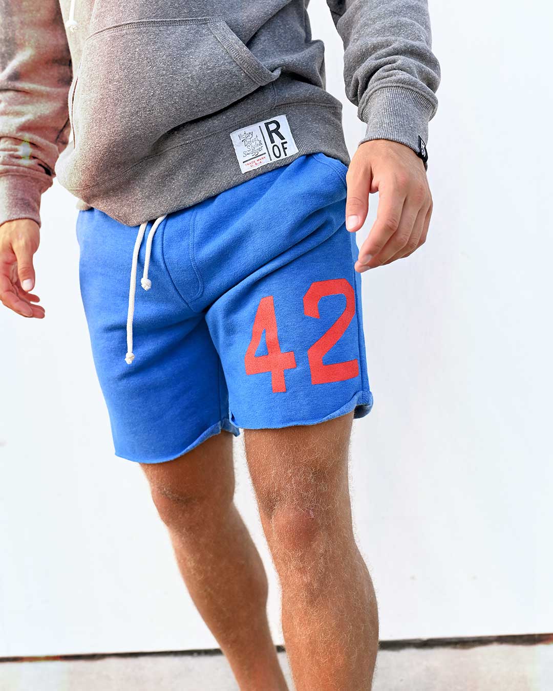 Jackie Robinson 42 Blue Shorts - Roots of Fight Canada