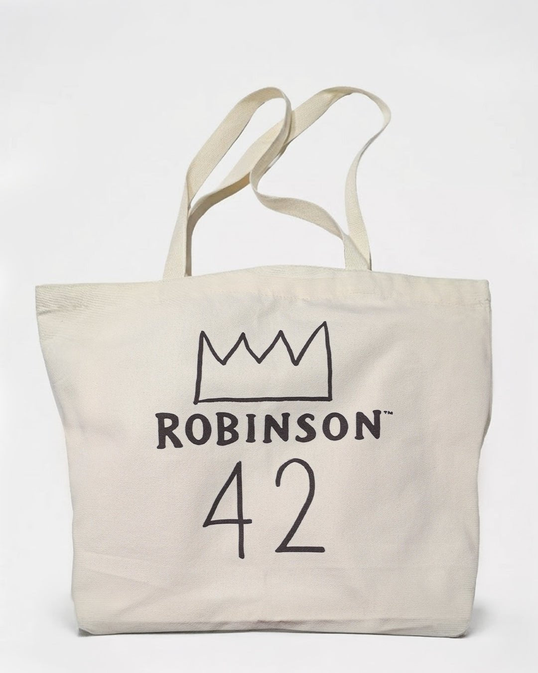 Jackie Robinson 42 Ivory Tote Bag - Roots of Fight Canada