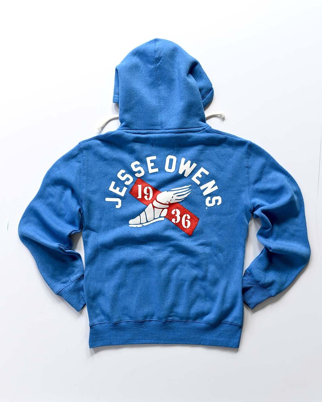 Jesse Owens 1936 Record Blue PO Hoody - Roots of Fight Canada