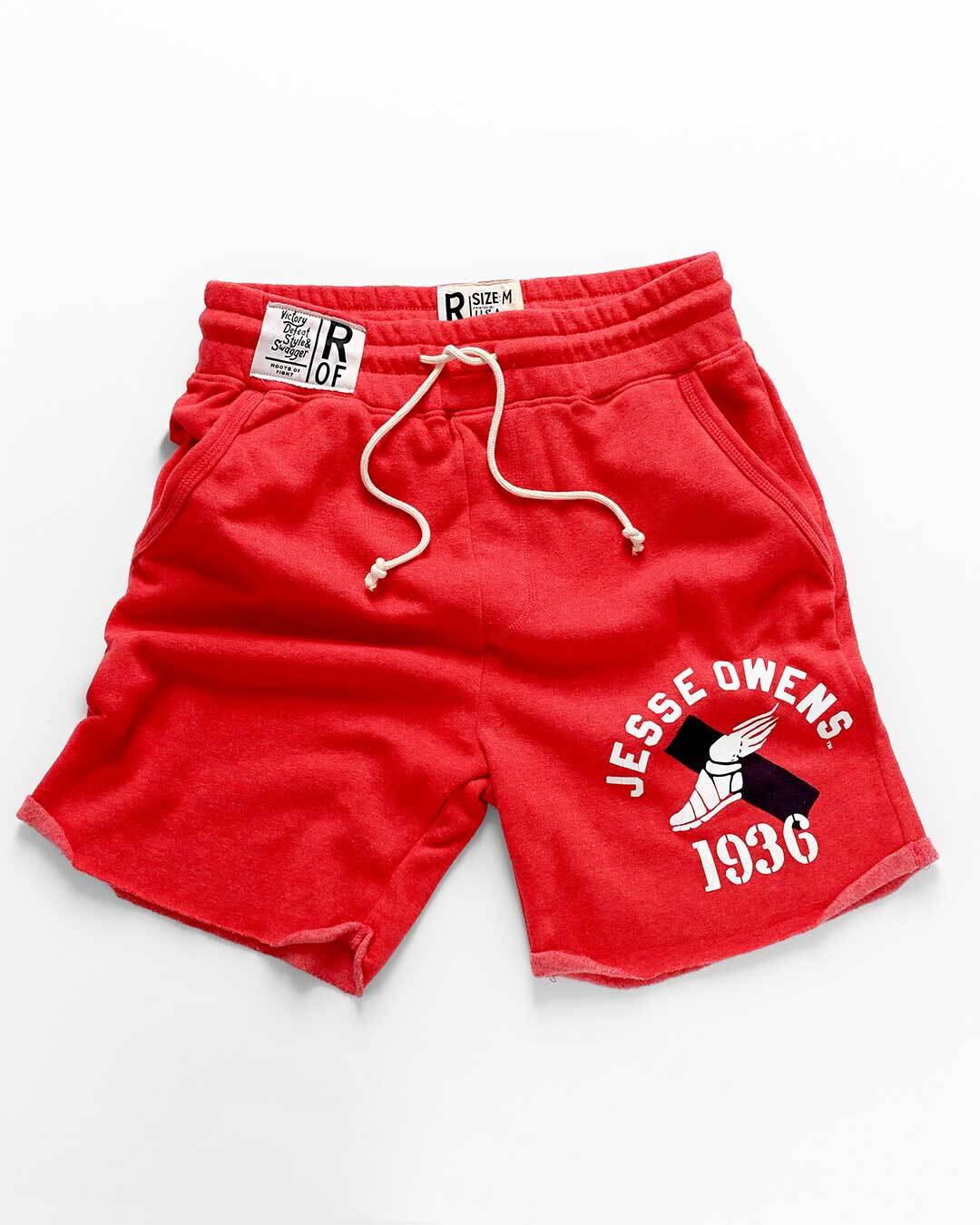 Jesse Owens Games 1936 Red Shorts - Roots of Fight Canada