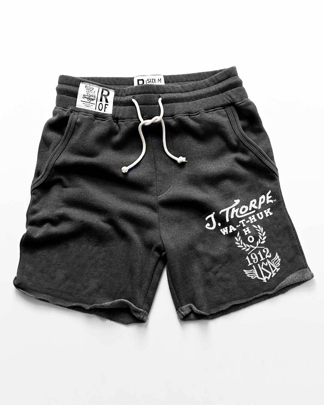 Jim Thorpe 1912 Black Shorts - Roots of Fight Canada