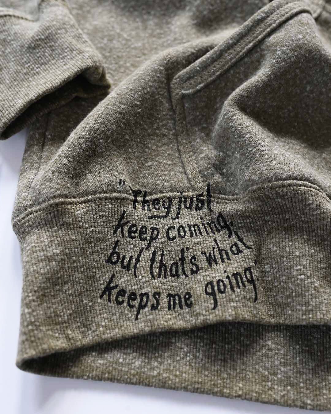 Jim Thorpe Canton #21 Olive PO Hoody - Roots of Fight Canada