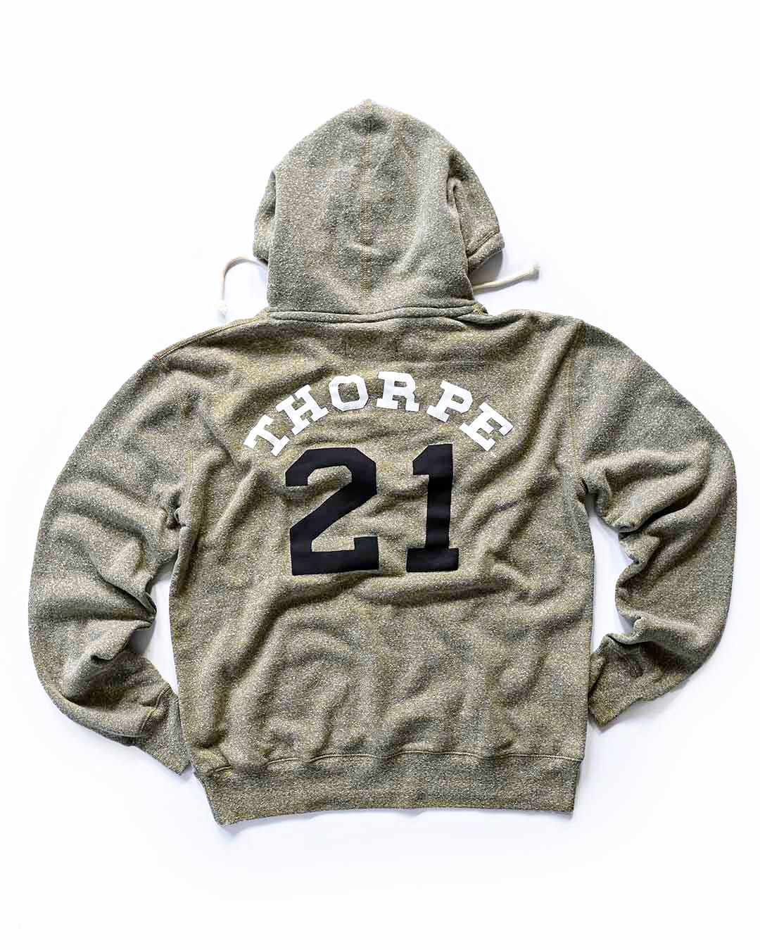 Jim Thorpe Canton #21 Olive PO Hoody - Roots of Fight Canada