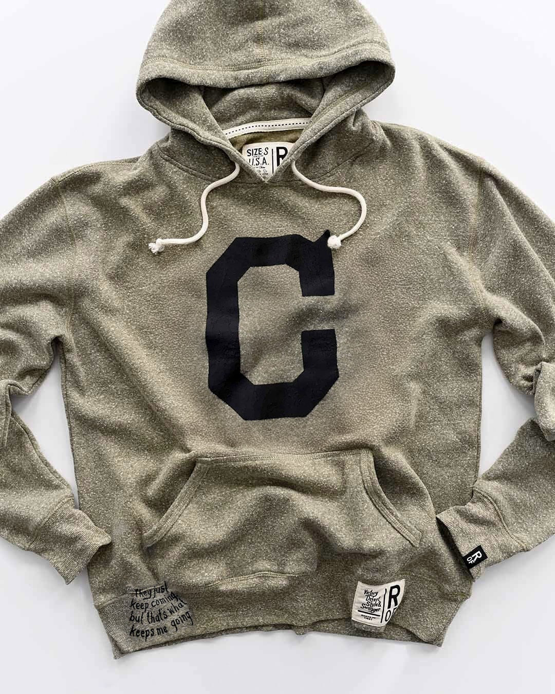 Jim Thorpe Canton #21 Olive PO Hoody - Roots of Fight Canada