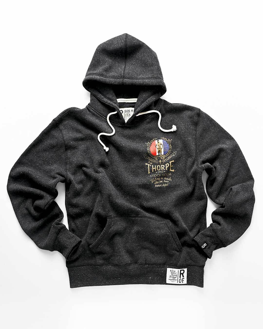 Jim Thorpe Games 1912 Black PO Hoody - Roots of Fight Canada
