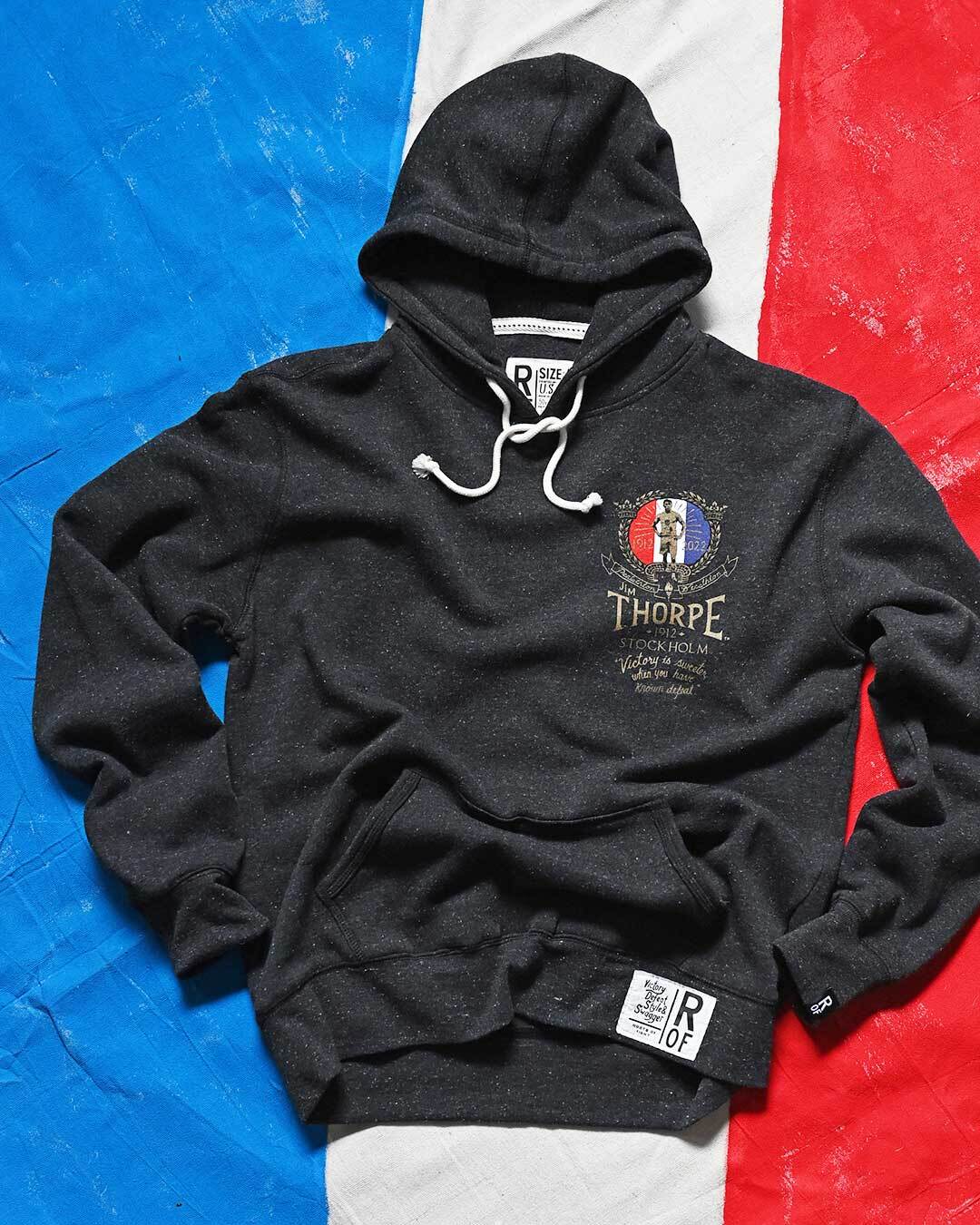 Jim Thorpe Games 1912 Black PO Hoody - Roots of Fight Canada